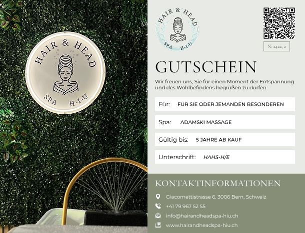 Voucher Adamski Massage